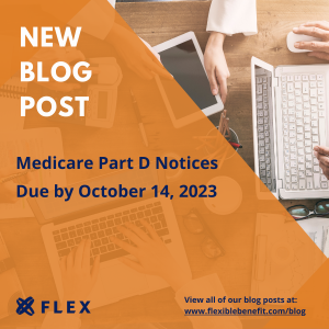 New Blog Post: Medicare Part D Notices Due by October 14, 2023